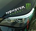 Monster Sticker for Car ( Black & White & Green ). 