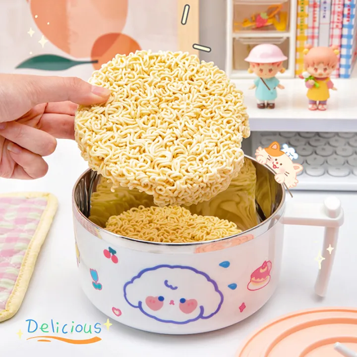 %E3%80%90Happier%E3%80%91Hot%20selling%20Tools%20DIY%20&%20Outdoor%20Outdoor%20BBQ%20&%20Outdoor%20Dining%20Outdoor%20Diningware%20Ramen%20Bowl%20With%20Lid%20Stainless%20Steel%20Cute%20Large%20Instant%20Noodles%20Fruit%20Salad%20Rice%20Soup%20Bowl%20Kitchen%20Tableware%201000/1300ml%20-%20Image%203