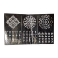 Artisan Mehndi Art Six Design Sheet  Different Design Sticker Mehndi For Women,Girls And Kids Hand. 