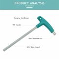 T-Handle Hex Key Dual End Allen Wrench 2mm-10mm, T-Handle Spanner Hand Tools For Bike Repair. 