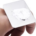 Salon Manicure Finger Ring Color Palette Make Up Cream Foundation Mixing Palette Cosmetic Make Up Tool Stainless Steel Plate. 