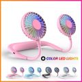 Neck Fan for Kitchen  Folding Handheld Fan Wearable Portable Neckband Mini Fan USB Chargeable. 