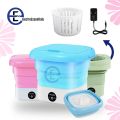 Portable Mini Folding Washing Machine + Dryer - Portable Mini Laundry Machine For Clothes Multi Color. 