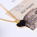 Black Heart Necklace for Girls Korean Heart Necklace Locket For Women Fashion Jewellery For Girls Trendy Heart Chain Necklace Heart Pendant For Women Wedding Jewelry black Classic Heart shape Necklaces Luxury Brand by HACHEM MALL. 