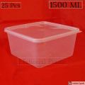 1.5L Disposable Plastic Box Pack Of 25 Pcs. 