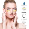 24K Gold Collagen Eye Mask, Nuevo Crystal Eye Patch para Dark Circle, Ojos hinchados, Suero Antiarrugas. 