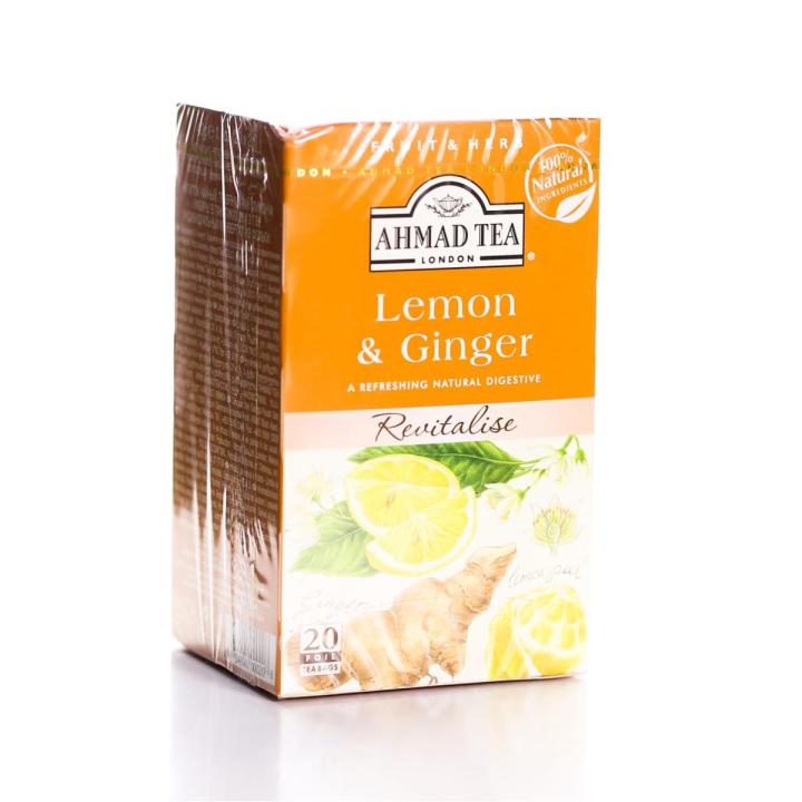 AHMAD TEA LEMON & GINGER – 20 TEA BAGS