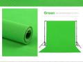 Green Screen Chroma Key Thick Sheet Studio Backdrop Video Photo Background Removing Sheet non-woven fabric-Professional for Photo Studio. 