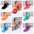 Girl's Colorful Elastic Hair Ties – Soft Spandex Ponytail Holders (Pack of 100 pieces) | Tangle-Free Hair Accessories. 
