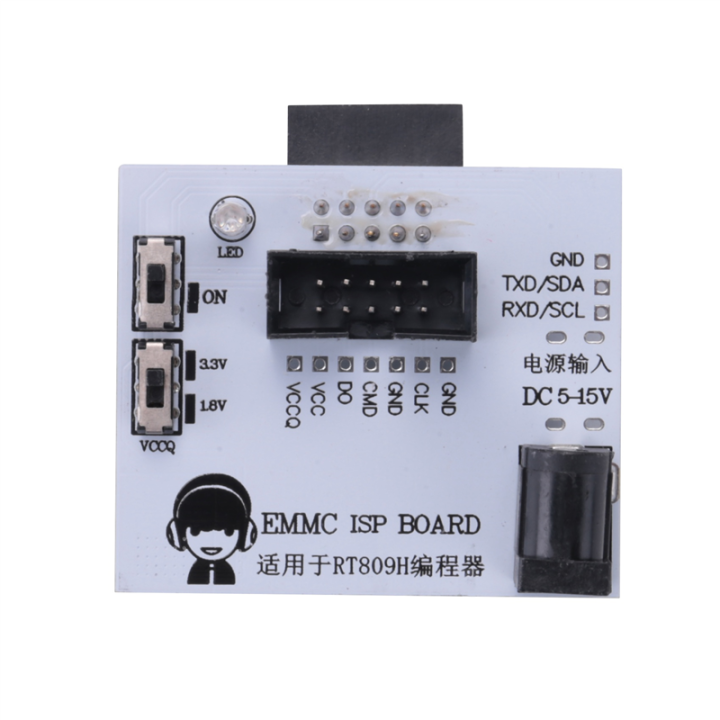 OUMERY EMMC ISP Board EMMC for RT809H Programmer EMMC Adapter Test Clip Fast Writing Reading Speed Calculator Chips