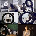 Tiktok Ring Light Stand Flash 80 LED Phone Photography Fill Lighting Flash 16cm LED Ring Light Three Kinds Photo Beauty Makeup Studio Video Live Lamp. 