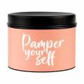 Lit Up  Feels like Soothing Thai Massage Peach & Lemon Grass Soy Wax Scented Candle 120ML. 