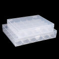 25/36 Spools Bobbins Sewing Machine Empty Bobbin Case Organizer Storage Box. 