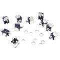 10Pcs 3.5Mm Metal Jack With Nut And Screw 3.5 Mm 4Pin Audio Connector Headset PJ-301BM DIP Headphone DIY Parts*. 