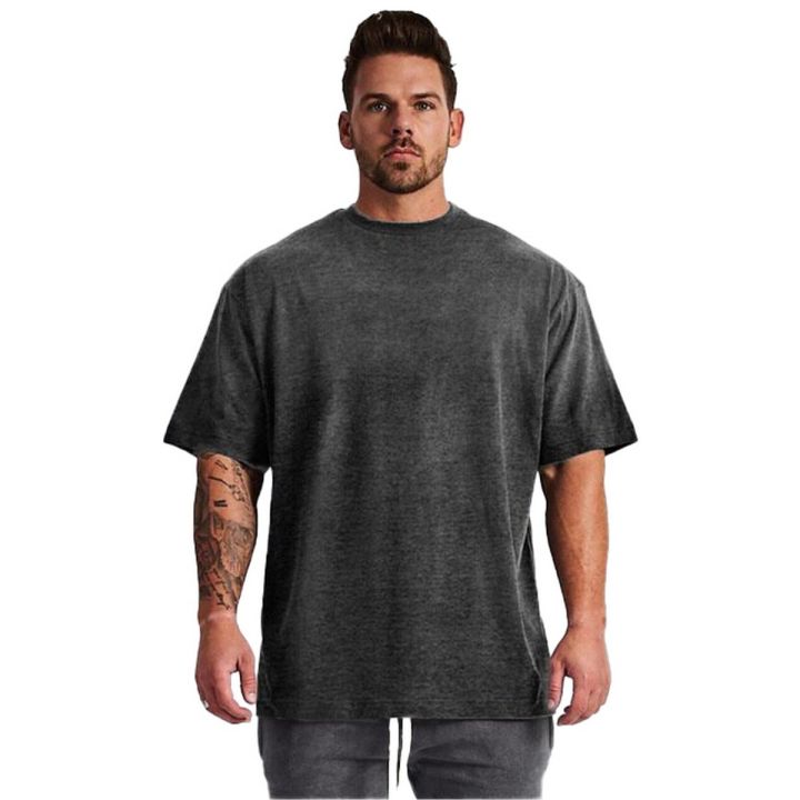 Paradise ZOne Oversized Men's T shirts Dropped Shoulder Short Sleeve Tops Summer New Korean Style Loose Fit T-shirt For Men