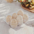 50 Pack Eco-Friendly 6-Cell Egg Cartons Clear Plastic Bulk Crates for Market or Storage. 