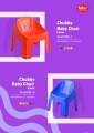 Fello Plastic Baby Chair For kids. 