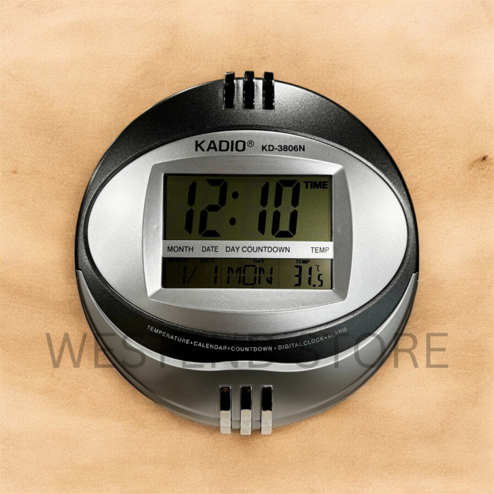 KADIO%203806N%20DIGITAL%20WALL%20AND%20TABLE%20CLOCK%20WITH%20DAY%20DATE%20TEMPERATURE%20%20IMPORTED%20HIGH%20QUALITY%20FOR%20HOME%20AND%20OFFICE%20SIZE%2027%20CM%20-%20Image%206