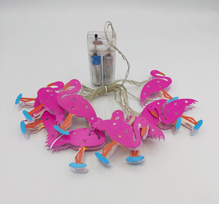 FLAMINGO 3D LED FAIRY LIGHT BATTERY OPERATED ROOM DECORATION LIGHT