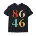 Vintage 86 46 anti Biden shirt funny anti Joe Biden T-shirt camisas print tops & Tees for men Cotton tshirts leisure couples. 