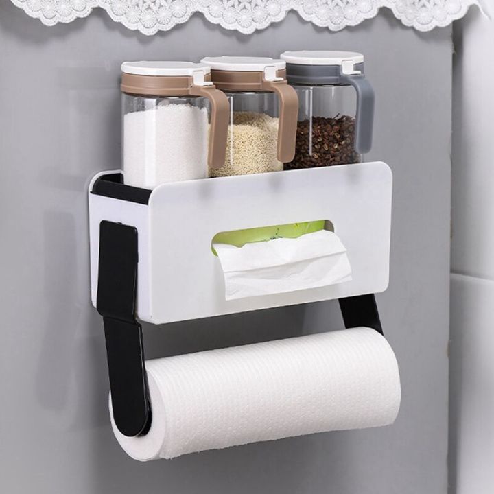 Tissue%20Dispenser,%20Paper%20Towel%20Holder%20Organizer%20(Magnetic%20Stick%20Behind)%20to%20Mount,%20Hang%20or%20Stick%20on%20Refrigerator%20&%20Microwave%20Side%20-%20Image%205
