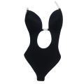 Women Seamless Backless Underwear Dress Push Up Bodysuit Clear Strap Body Shaper. 