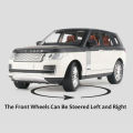 Big Range Rover- Vogue 1:24 XLG Die Cast Metal Model Cars Collectable Alloy Luxury Toy Car 8 inch Black die-cast. 
