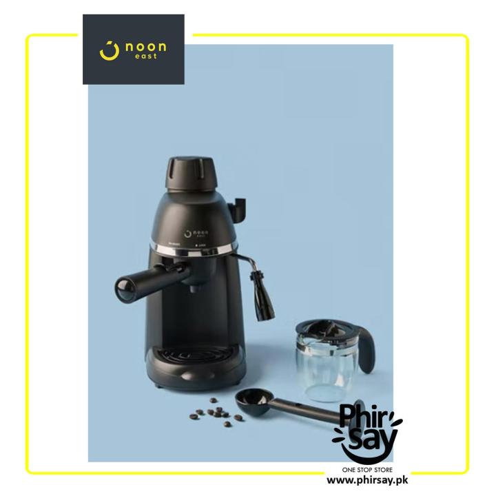 Noon East Espresso Coffee Machine - 3.5 Bar 800 W With High Pressure 0.24 Liter- Black 0.24 L 800.0 W CM5409 Black