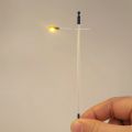 【VNOX Jewelry Store】1:87/1:64 Scale Street Lamp Model 12v Miniature Train Highway Lamppost Landscape Highlight Led Warm White. 