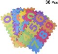 36pc Alphabet Numbers EVA Floor Play Mat Baby Room ABC Foam Puzzle (Size 3 x 3 Inch). 