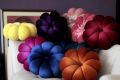Flower Velvet Round Throw Pillow Couch Cushion Decorative For Home Chair Bed Car Convenient. 