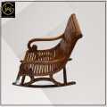 WOODEN GOLD- Big Size Rocking Chair- Relaxer Chair Solid Shesham Wood-Premium Quality-Relax Bamboo Wooden Rocking Chair for Home Living Room and Outdoor. 
