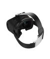 VR Box Version 2 3D Glasses with Remote Compatible with 4 to 6.5 Inch Smartphones, ABS Construction, Adjustable Lens for Comfort, White & Black. 