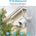 Outdoor Security Camera, wansview 1080P Wireless WiFi Home Survéillánce Waterproof Camera with Night Vision, Motion Deteçtion, Remote Access, Compatible with Alexa-W4, White. 