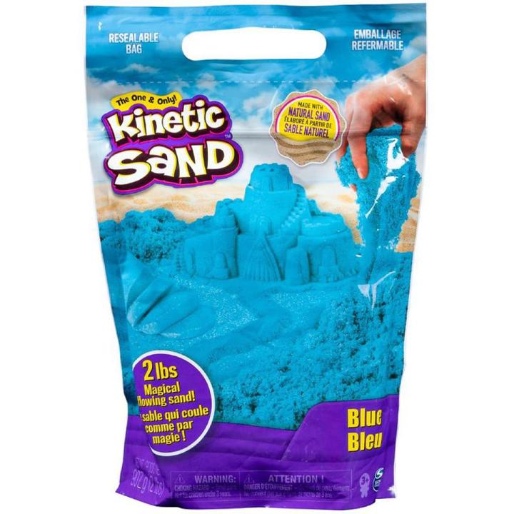 Kinetic Sand (500gm) The Original Moldable Sensory (Blue,Green,Pink,Orange,Yellow,Beach,Purple,Black,Red) Play Sand For Kids With Free Mold
