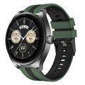 22mm Two Color Sports Silicone Watch Band For Huawei Watch Buds. 