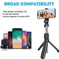 Wireless Selfie Stick Bluetooth Mini Tripod Extendable Monopod with Remote Shutter Phone Holder Stand for IOS Android Phone. 