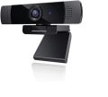 Aukey PC-Lm1E 1080P Webcam w/Dual Noise Reduction Stereo Microphones - Black. 