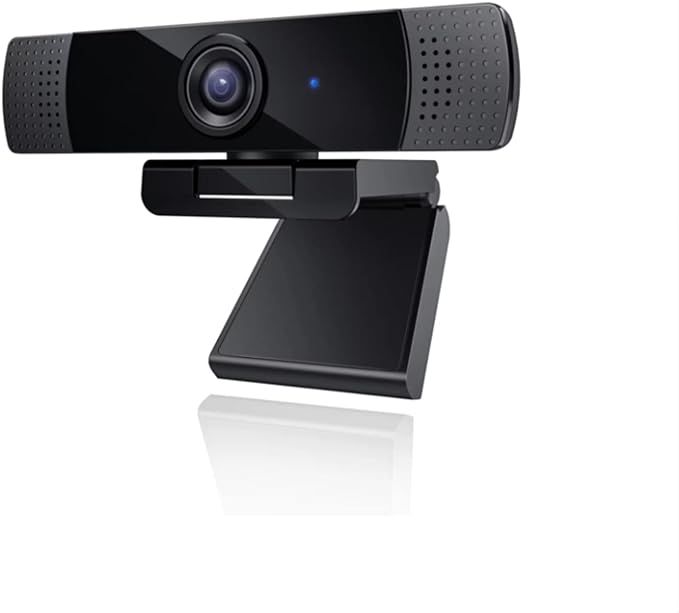Aukey PC-Lm1E 1080P Webcam w/Dual Noise Reduction Stereo Microphones - Black