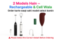 Electric Coffee Beater and Milk Frother 2 in 1 USB Rechargeable | Portable Hand Mixer for Coffee Milk Egg and Cake Batter | Handheld Electric Whisk Blender | Kitchen Tool for Home Cafe Office and Travel Use. 