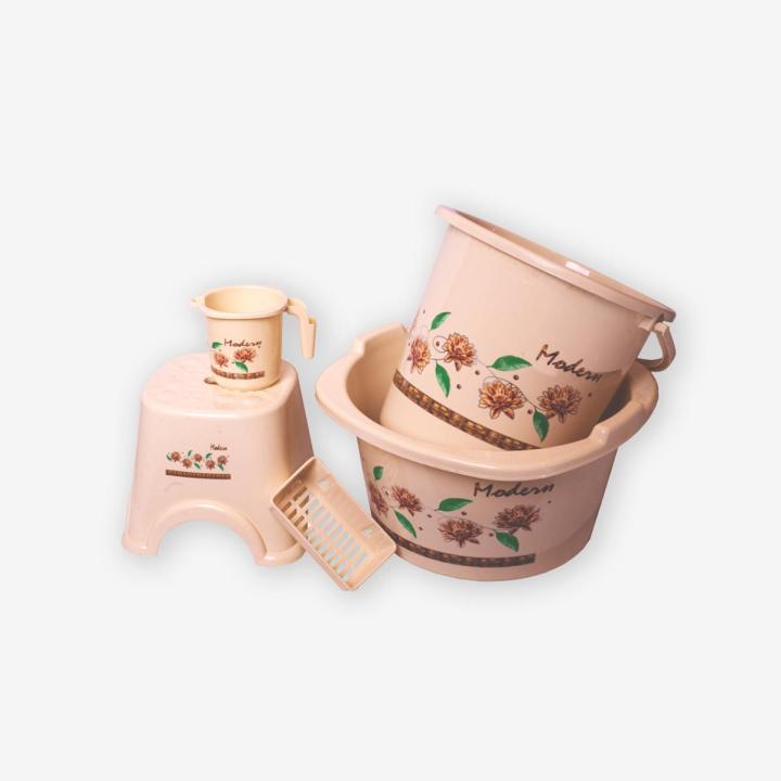 Flora Bath set printed 5 pcs with Gift Pack
