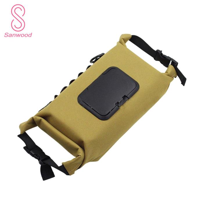 Tissue Holder Pouch Portable Solid Color Open Cover Tissue Storage Bag