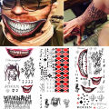JM 1 Sheet Multi Halloween Batman Cosplay Squad The Joker Type Temporary Tattoo Stickers Body Art Set. 