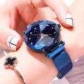 Blue Classy Magnetic Ladies Wrist Watch with Box. 