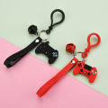 PVC Creative Cartoon Video Game Controller Joystick Pendant Keyring Key Chains. 
