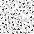 Pack of 25 / 50 / 100 / 150 / 200 Pieces | Only - A - Alphabet Beads | Round White | 7mm | Used in making Jewelry Accessories & DIY items. 