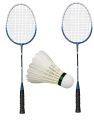 Dm Badminton Rackets Outdoor Sports Tennis Soft Feeling Hand Grip Carbon Fibre Japanese Racket Pair With Speed Shuttle For Men,Women,Boys&Girls-Multicolours. 