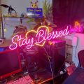 custom neon light two words or Names with heart shape beautiful design. 