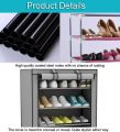9 Tier Dust Proof Shoe Rack with Nonwoven Fabric  and Metal Frame. 