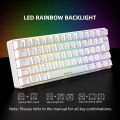 RGB gaming keyboard and  Mouse is a full mechanical model with blue switches, featuring a sleek white design and a Type-C connection The RGB gaming mouse pad is waterproof, easy to clean, and comes in a large size of 800x300mm, 3 in 1 Combo for Gamers. 